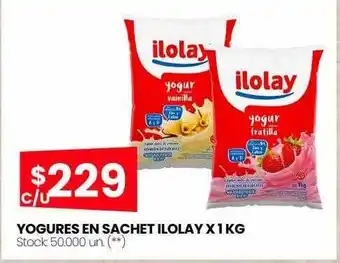 Changomas Yogures en sachet ilolay oferta