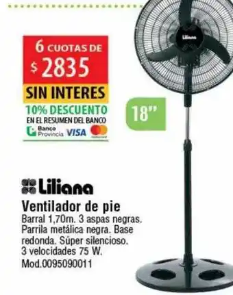 Casa Silvia Liliana ventilador de pie oferta