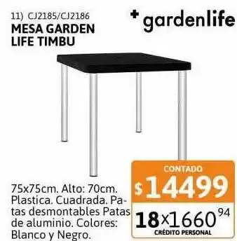 Cetrogar Mesa garden life timbu oferta