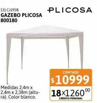 Cetrogar Gazebo plicosa 800180 oferta
