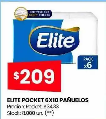 Elite pocket 6x10 pañuelos