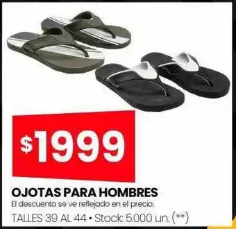 Changomas Ojotas para hombres oferta
