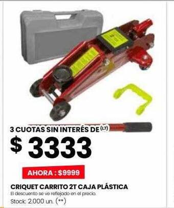Changomas Criquet carrito 2t caja plástica oferta