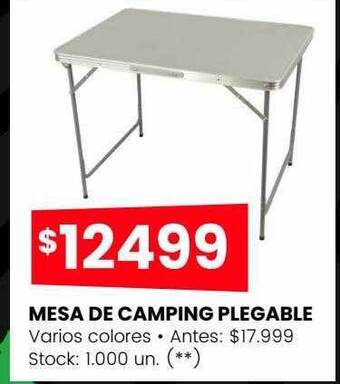 Changomas Mesa de camping plegable oferta