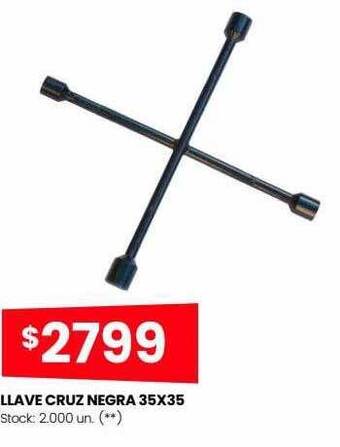 Changomas Llave cruz negra 35x35 oferta