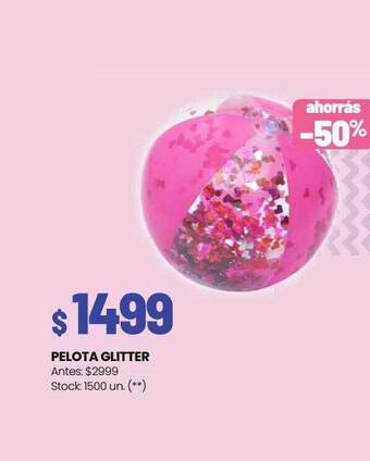 Changomas Pelota glitter oferta