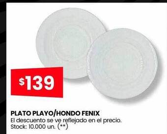 Changomas Plato playo hondo fenix oferta