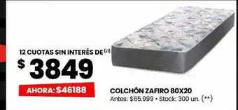 Changomas Colchón zafiro 80x20 oferta