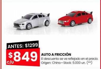 Changomas Auto a fricción oferta
