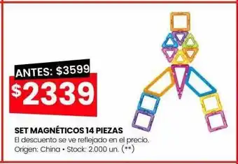 Changomas Set magnéticos 14 piezas oferta