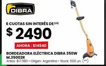 Changomas Bordeadora eléctrica dibra 350w m.35002r oferta