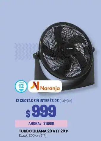 Changomas Turbo liliana 20 vtf 20 p oferta
