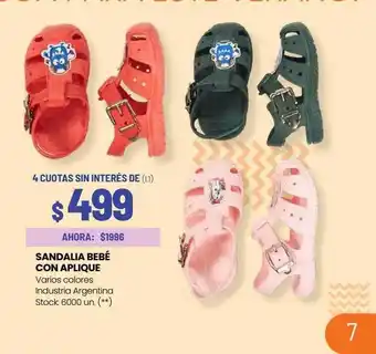 Changomas Sandalia bebé con aplique oferta