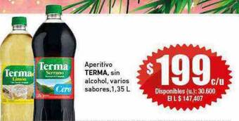 Cooperativa Obrera Aperitivo terma sin alcohol varios sabores oferta