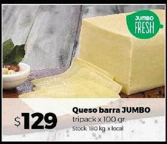Disco Queso barra jumbo oferta