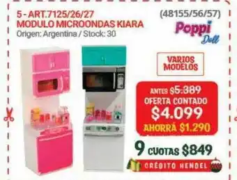 Hendel Modulo microondas kiara poppi doll oferta