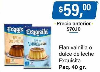 Supermercados Damesco Flan vainilla o dulce de leche exquisita oferta