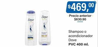 Supermercados Damesco Shampoo o acondicionador dove oferta
