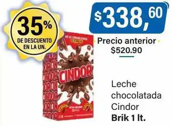 Supermercados Damesco Leche chocolatada cindor 35% de descuento en la un oferta