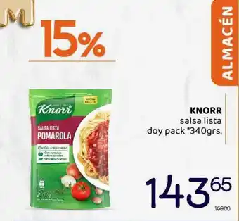 Supermercados Monarca Knorr salsa lista doy pack oferta