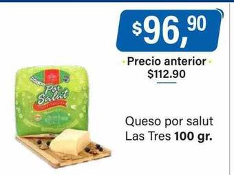 Supermercados Damesco Queso por salut las tres oferta