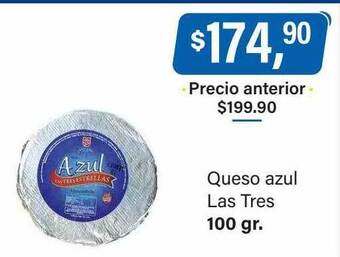Supermercados Damesco Queso azul las tres oferta