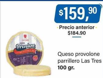 Supermercados Damesco Queso provolone parrillero las tres oferta