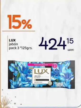 Supermercados Monarca Lux jabón pack 3 oferta