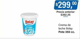Supermercados Damesco Crema de leche ilolay oferta