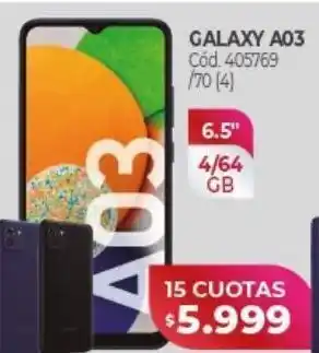 Naldo Lombardi Celular samsung galaxy a03 oferta