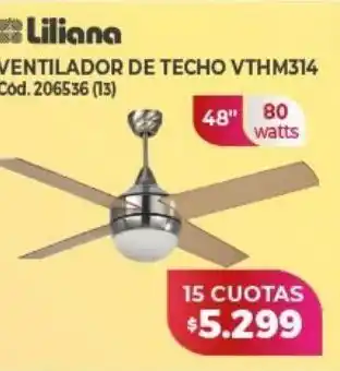 Naldo Lombardi Ventilador de techo liliana oferta