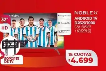 Naldo Lombardi Smart tv noblex 32" oferta