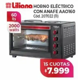 Naldo Lombardi Horno eléctrico liliana oferta