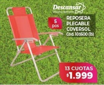 Naldo Lombardi Reposera plegable oferta