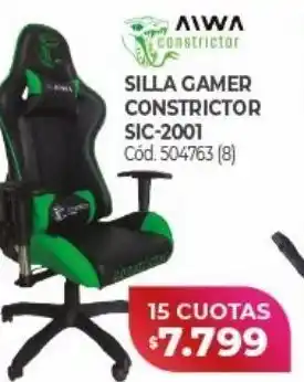 Naldo Lombardi Silla gamer aiwa oferta