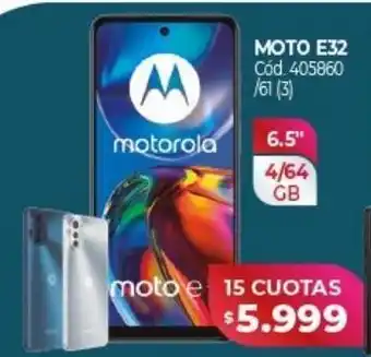 Naldo Lombardi Celular motorola e32 oferta