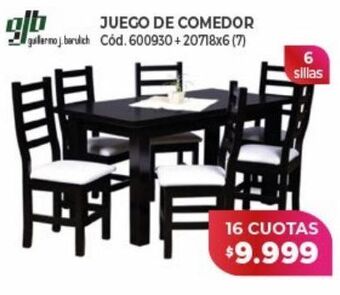 Naldo Lombardi Juego de comedor oferta
