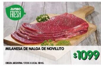 Jumbo Milanesa de nalga de novillito kg oferta