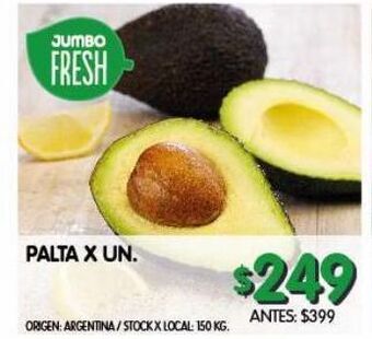 Jumbo Palta x un oferta