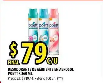 Punto Mayorista Poett Desodorante De Ambiente En Aerosol x 360ml oferta