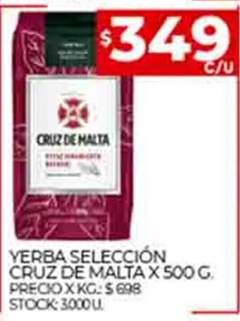 Supermercados DIA Yerba Selección Cruz De Malta x 500g oferta