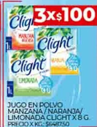 Supermercados DIA Jugo En Polvo Manzana / Naranja/Limonada Clight x 8 g. oferta
