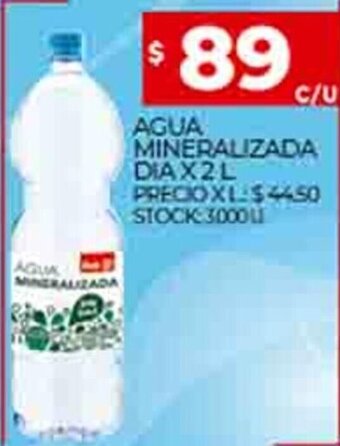 Supermercados DIA Agua Mineralizada Dia x 2L oferta