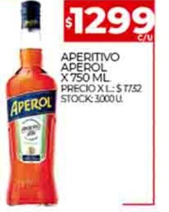 Supermercados DIA Aperitivo Aperol x 750ml oferta