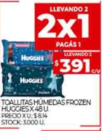 Supermercados DIA Toallitas Húmedas Frozen Huggies x 48u oferta