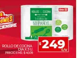 Supermercados DIA Rollo de Cocina Dia x 3u oferta