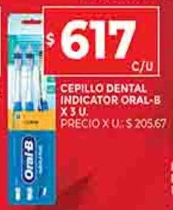 Supermercados DIA Cepillo Dental Indicator Oral-B x 3u oferta