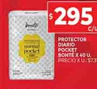 Supermercados DIA Protector Diario Pocket Bonte x 40u oferta