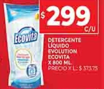 Supermercados DIA Detergente Líquido Evolution Ecovita x 800ml oferta