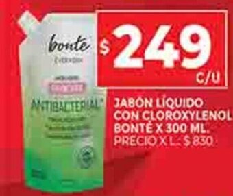 Supermercados DIA Jabón Líquido Con Cloroxylenol Bonté x 300ml oferta